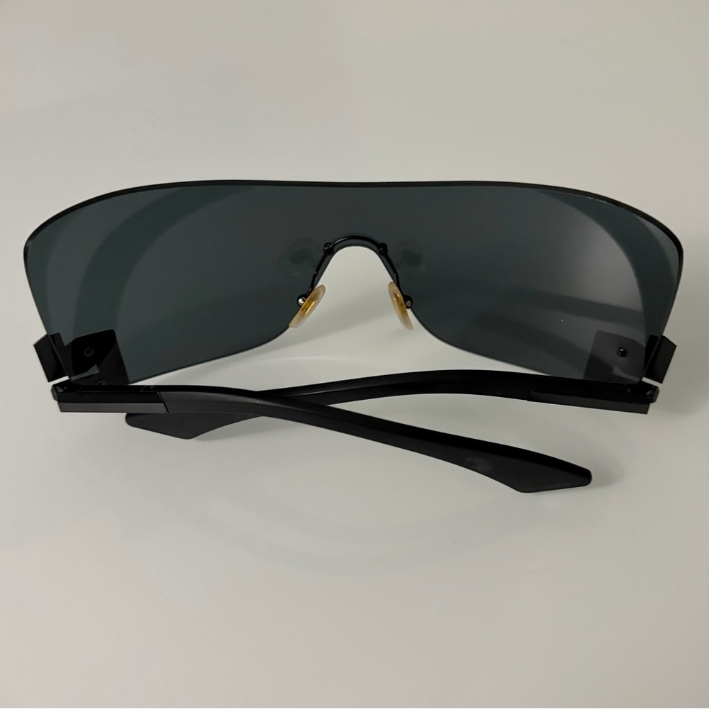 Versace Eclipse Wrap Shield Sunglasses - image 3